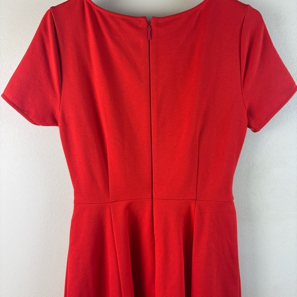Kate Spade Tie-waist Ponte Dress Cherry Pepper Red Size Small - CUTE Dress!! - Picture 8 of 11